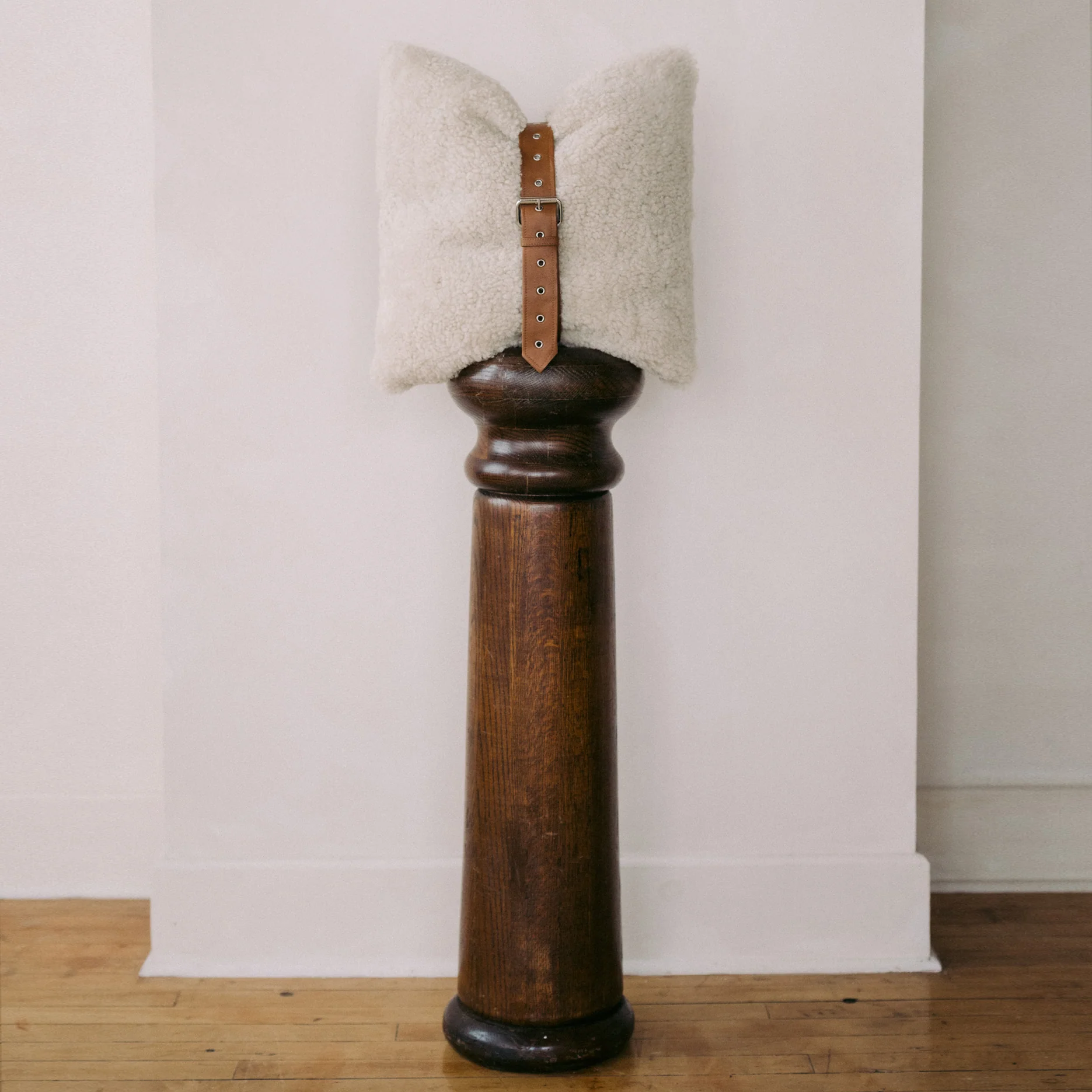 Belted Atrium Shearling Pillow - Image 4