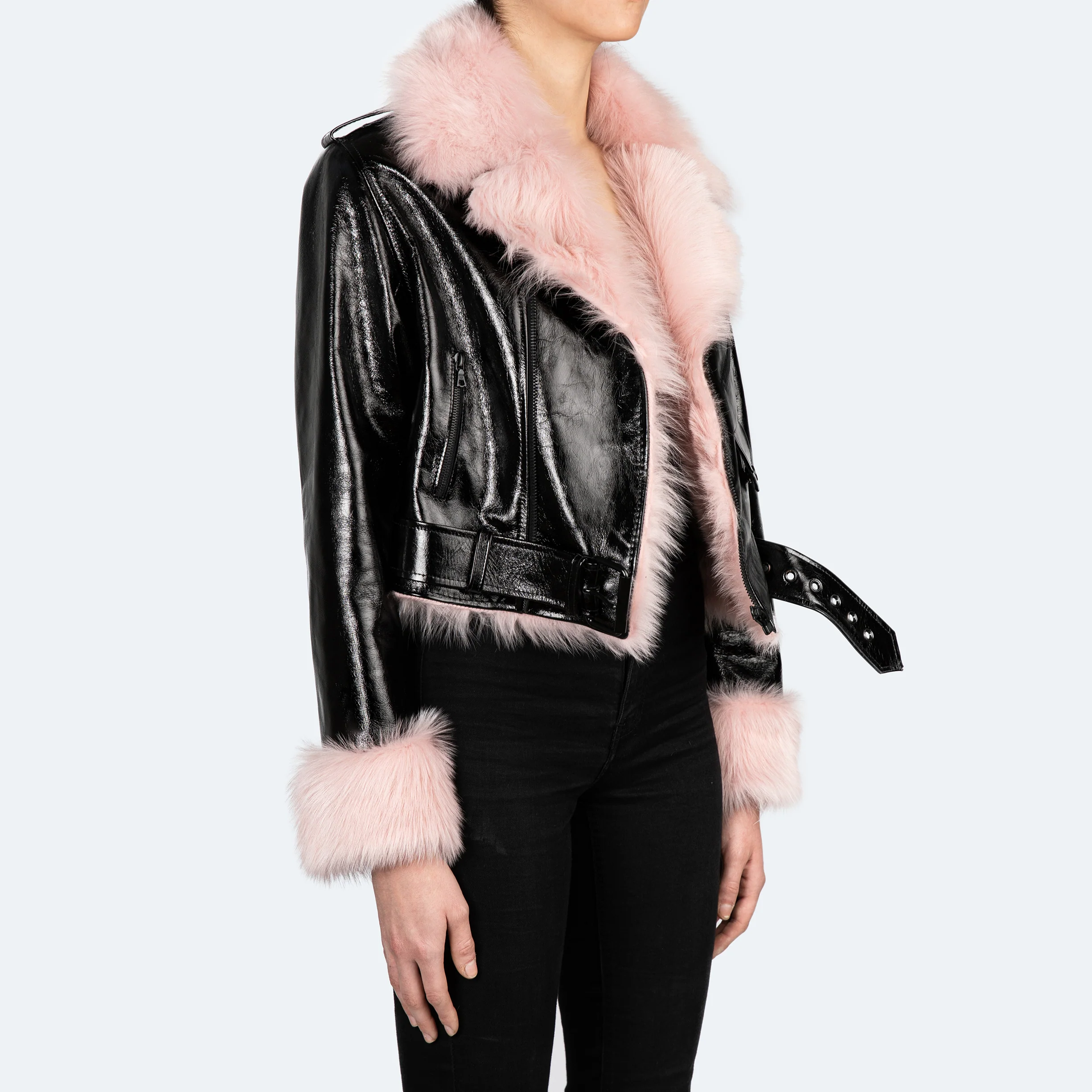 Glazed Petit Prince with Blush Fur Trim - Image 3