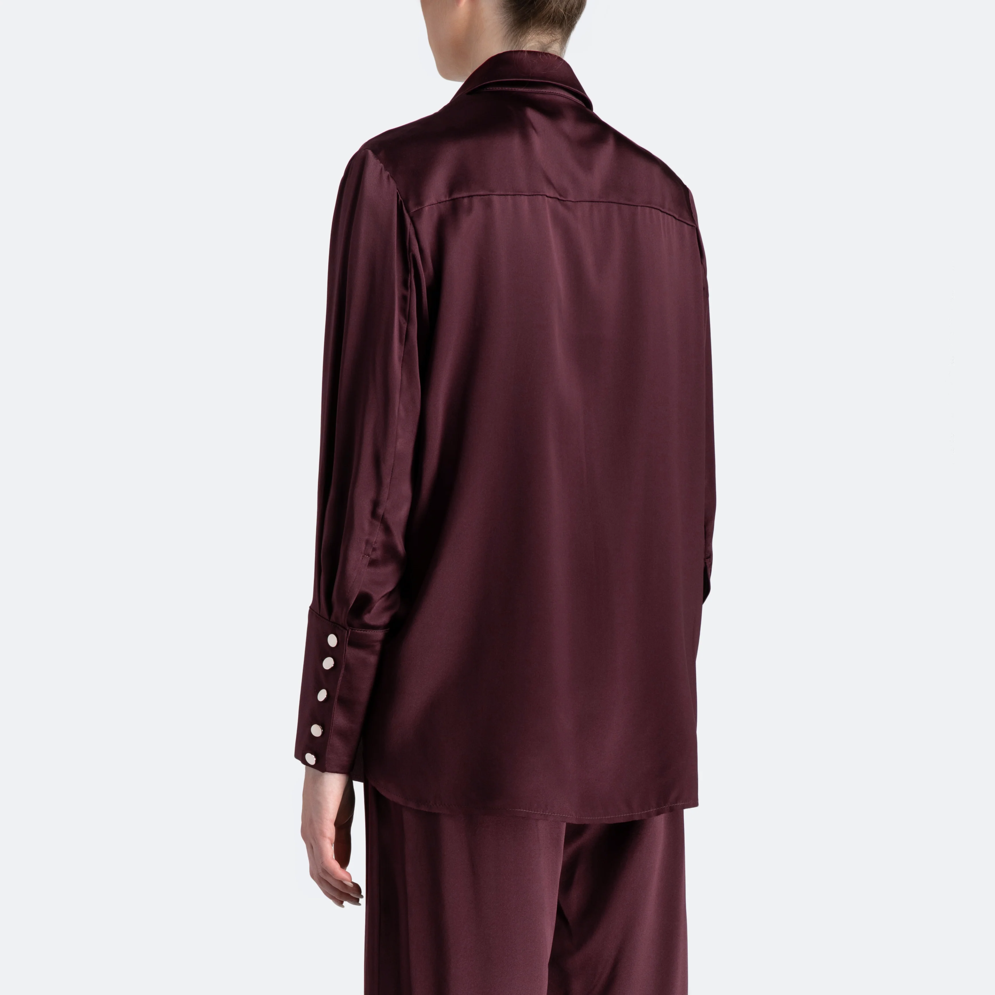 Studio Essential - Long Sleeve Blouse - Pinot - Image 3