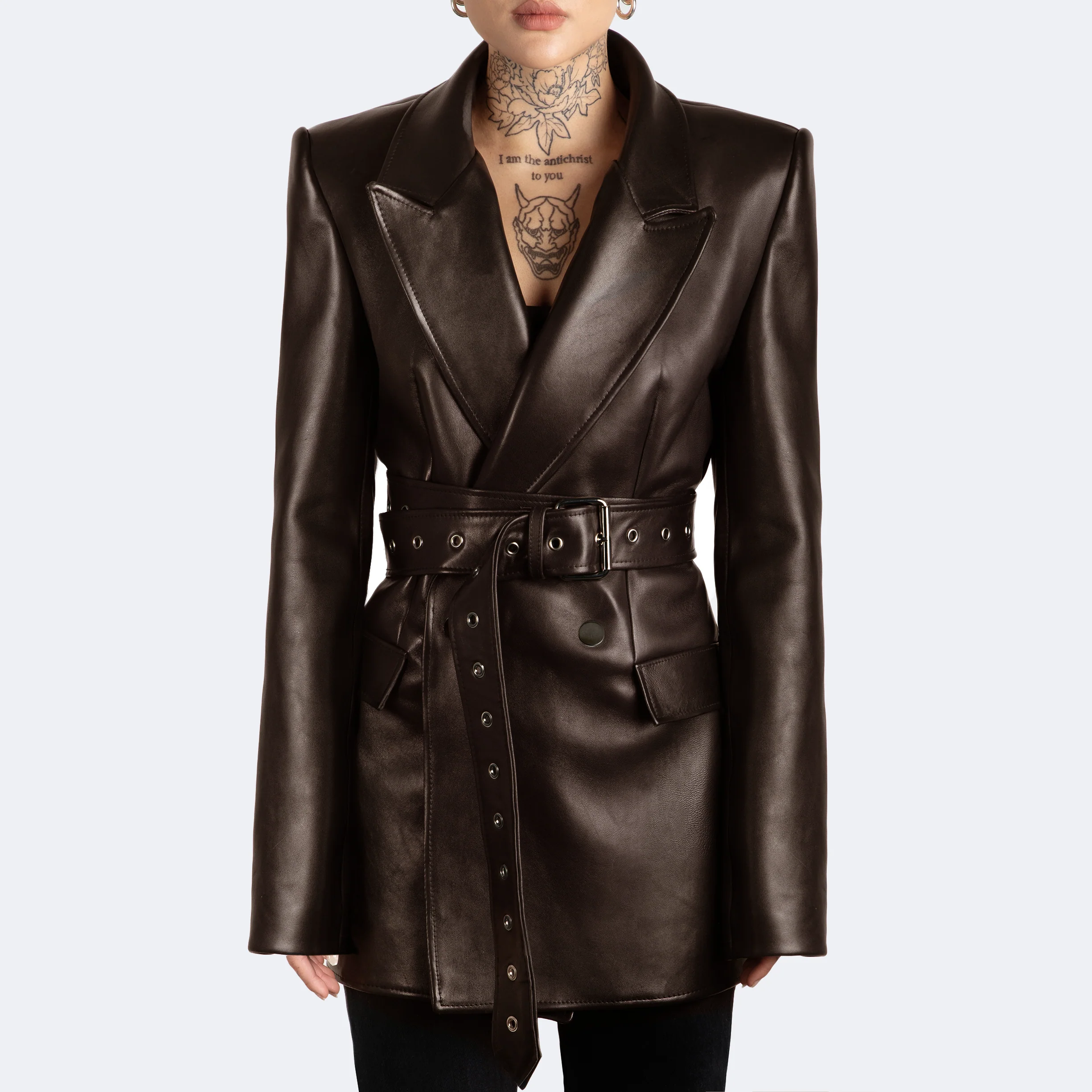 The Kamala Blazer - Chocolate - Image 2