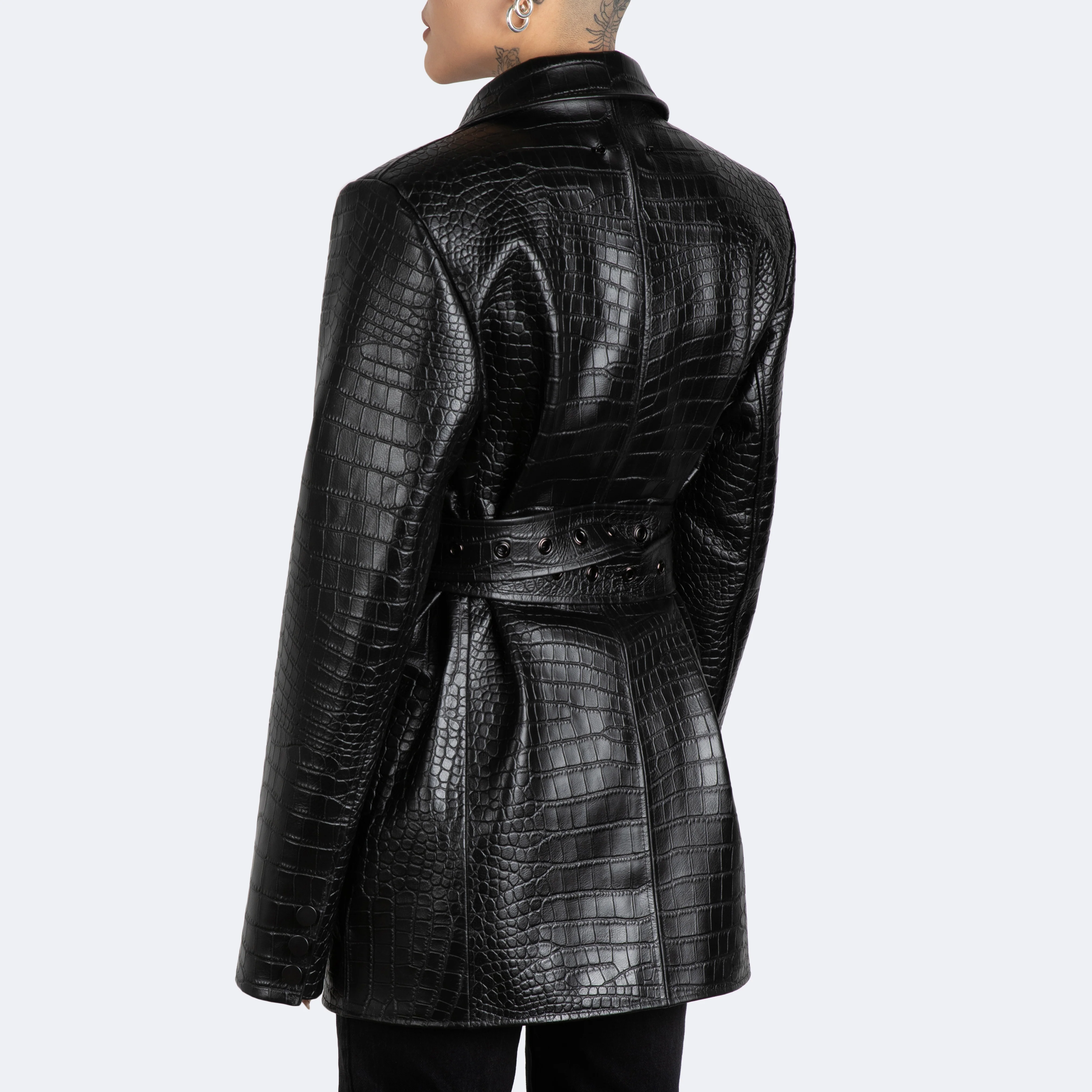 The Kamala Blazer - Croc Embossed - Image 12