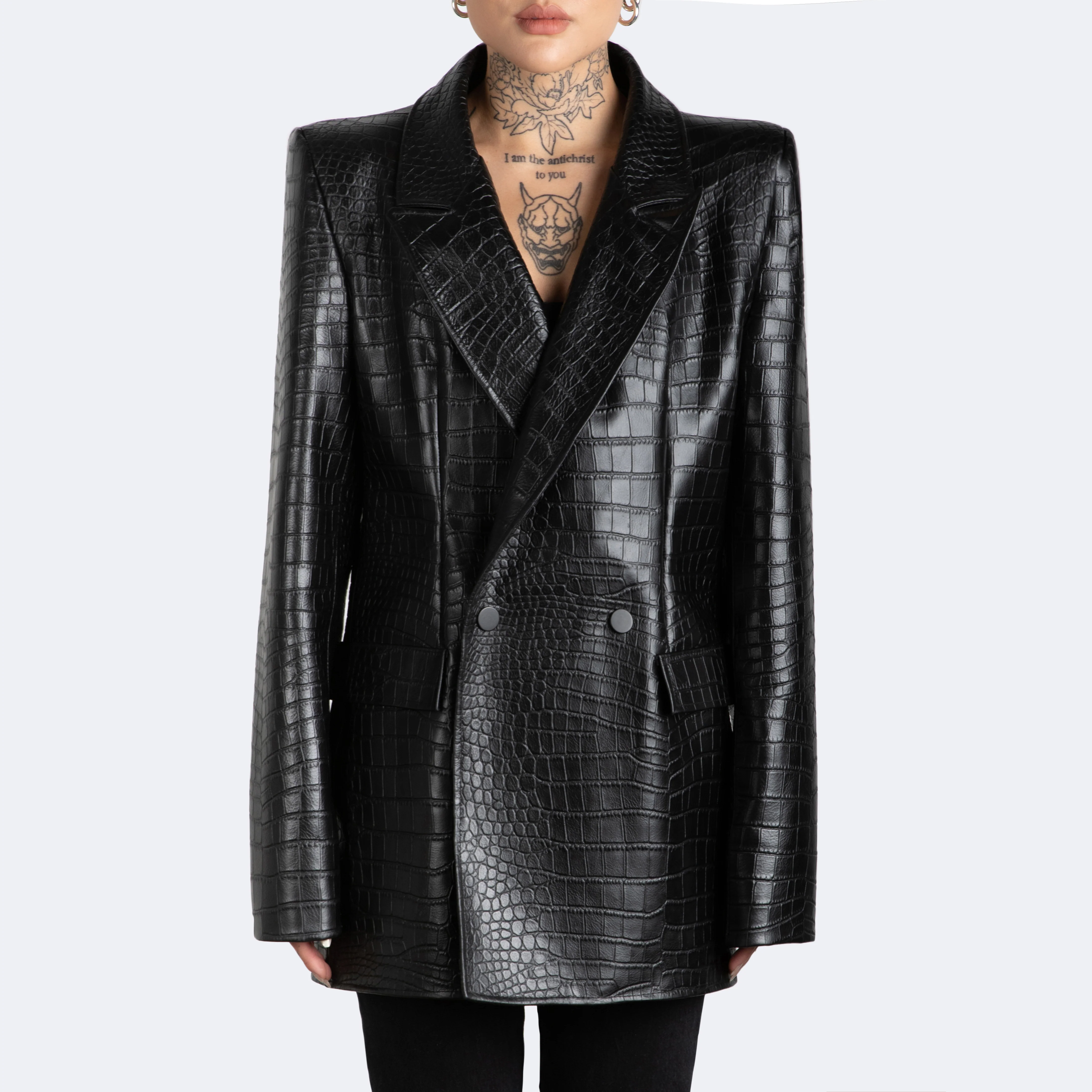The Kamala Blazer - Croc Embossed - Image 2