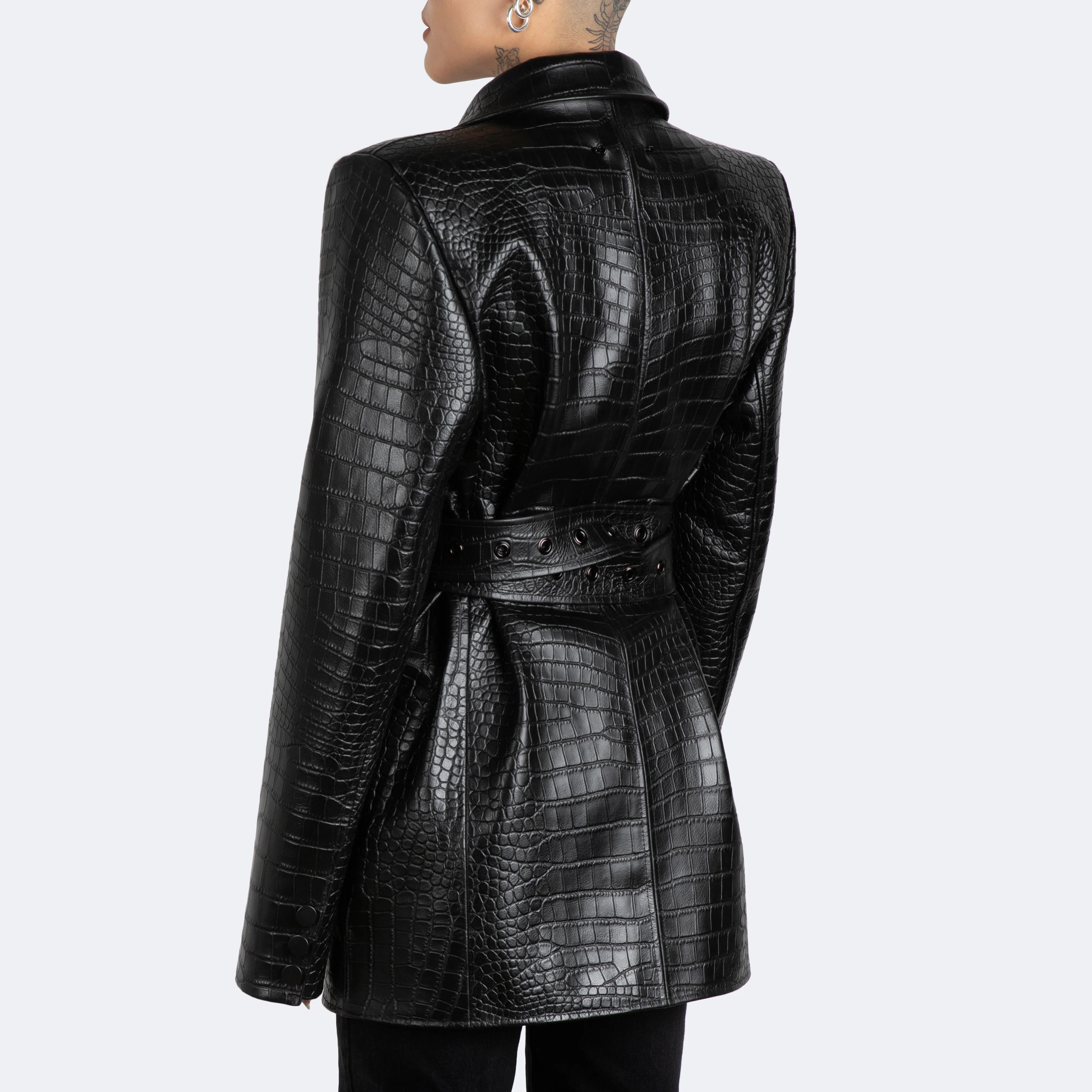 The Kamala Blazer - Croc Embossed - Image 6