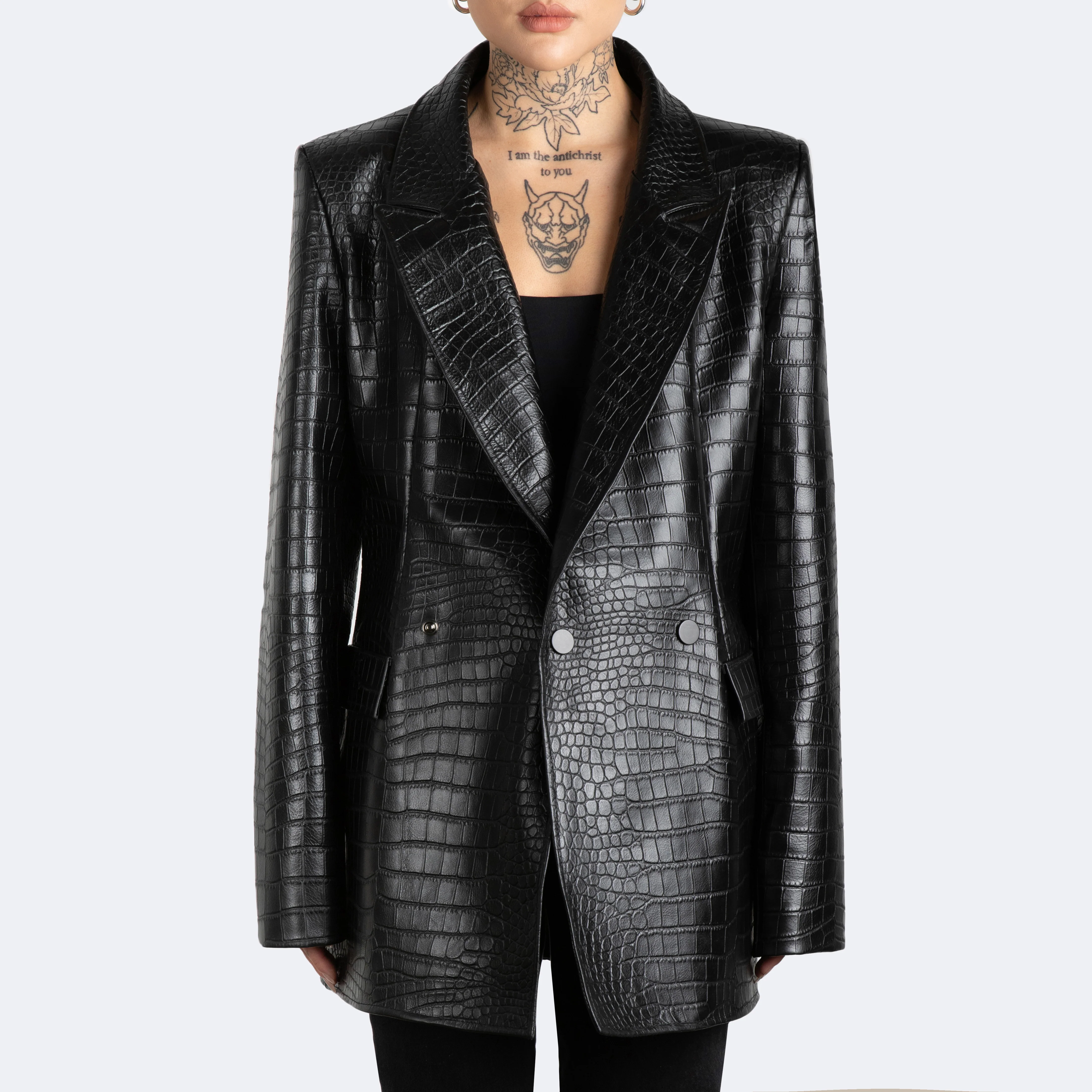 The Kamala Blazer - Croc Embossed - Image 8