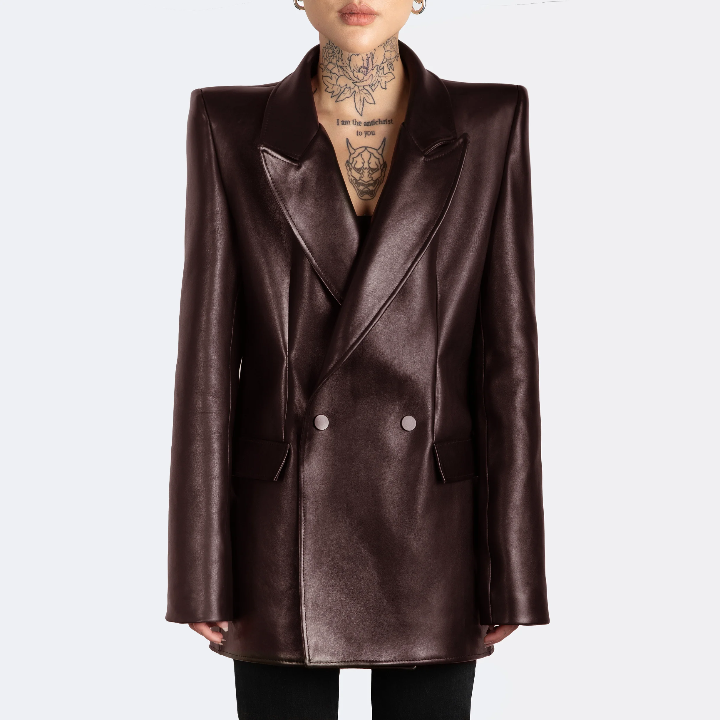 The Kamala Blazer - Oxblood - Image 2